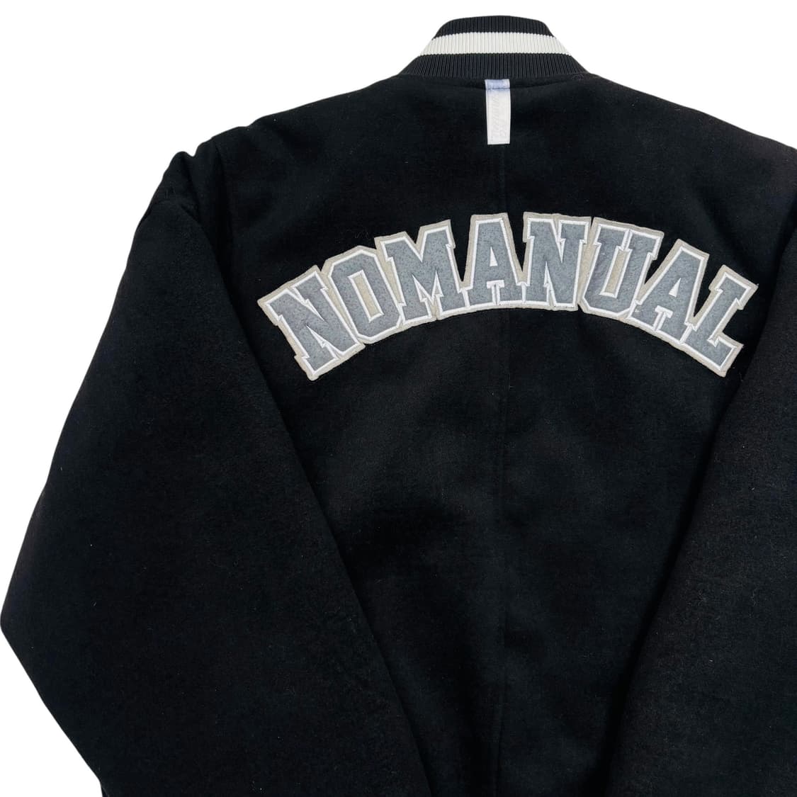 노매뉴얼 빅 로고 블랙 울 바시티 자켓 M 상품이미지2