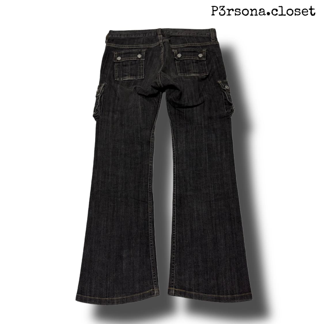 Oririn dark gray cargo boot cut jeans 상품이미지2