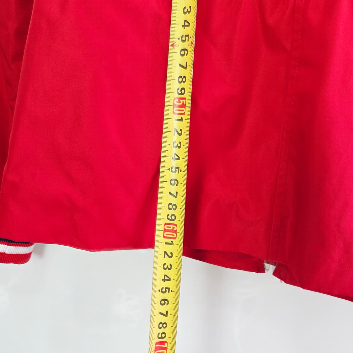 [TOMMY HILFIGER] 타미힐피거 레드 집업 바람막이 자켓 XS 상품이미지10
