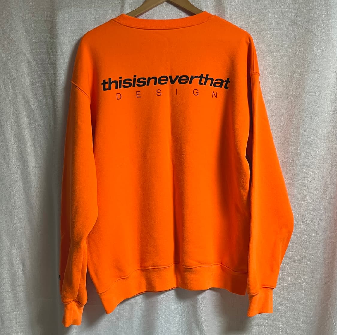 디스이즈네버댓 오버핏 오렌지 맨투맨 티셔츠 M 상품이미지7