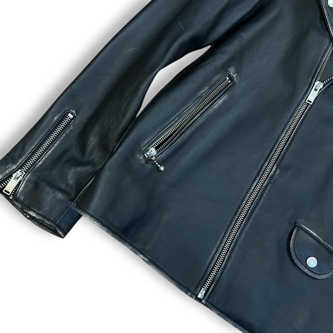 커스텀멜로우 쉽스킨 라이더 자켓 상품이미지4