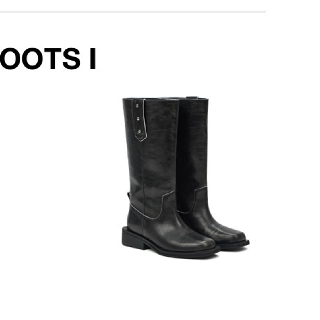 DEINET NATURAL LEATHER BIKER BOOTS 상품이미지1