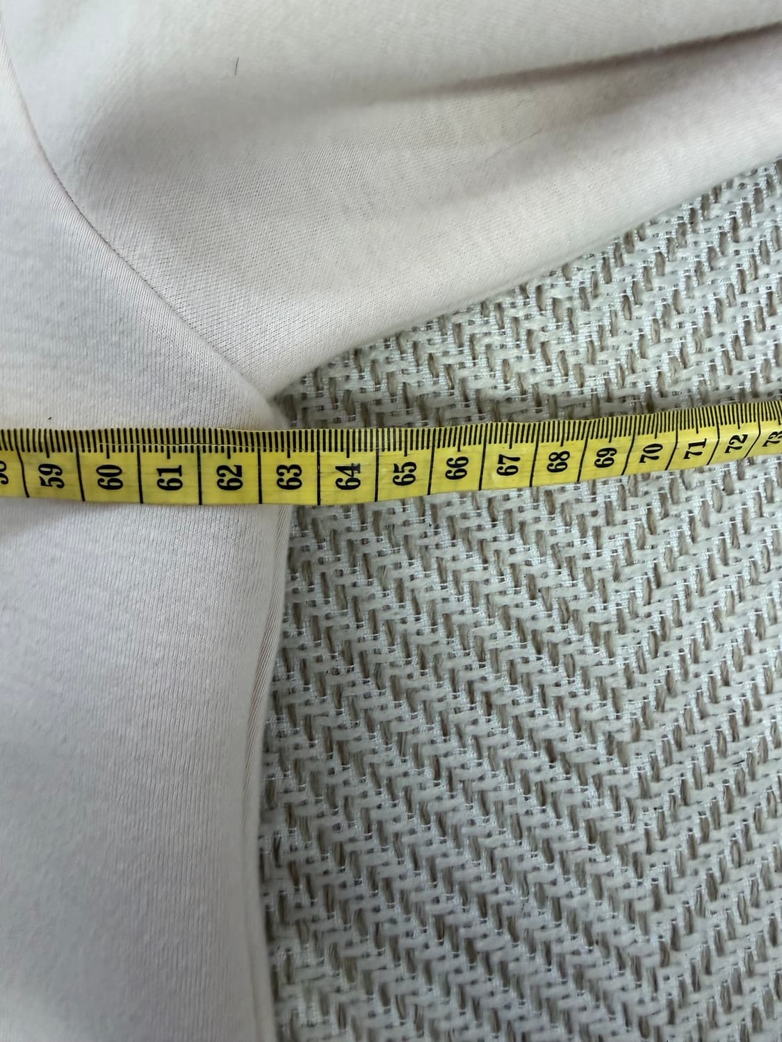 정품) 시스템 한섬 아이보리색 리본넥 블라우스 맨투맨 90 F 상품이미지8