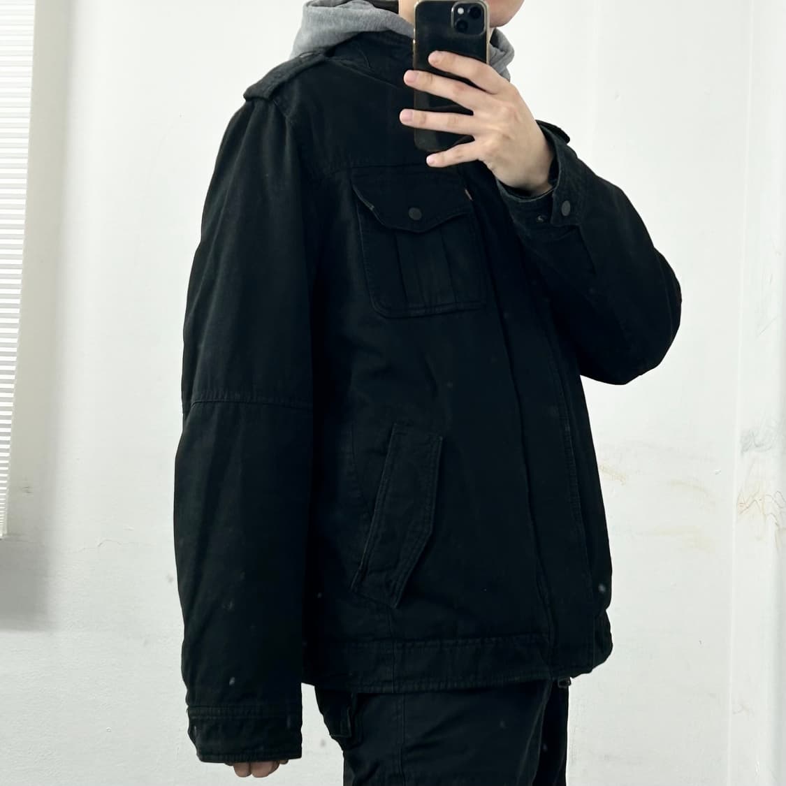 리바이스 후드 쉐르파 블랙 데님 자켓 상품이미지2