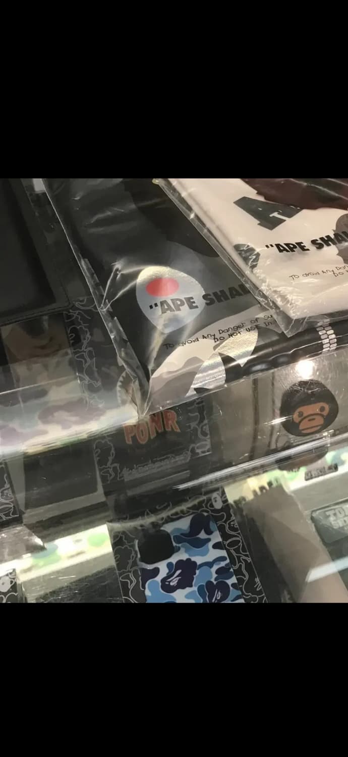 베이프 샤크 티셔츠 블랙 베이프 반팔티 M사이즈 상품이미지3