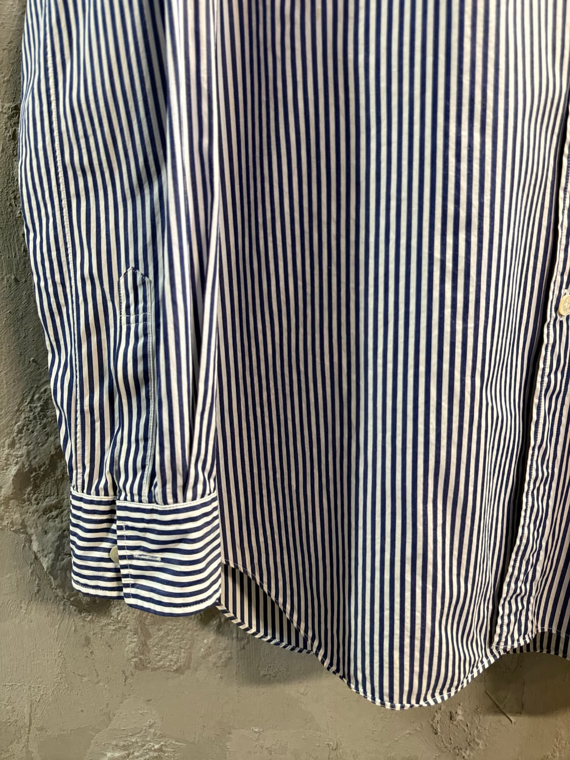 꼼데가르송 PLAY 스트라이프 셔츠 하트 패치 네이비 S 상품이미지2