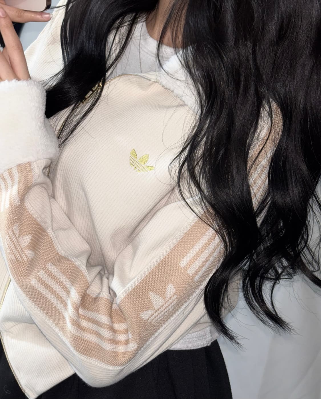 🐰아디다스 퍼 공주 여리 집업🪽🤍 상품이미지1