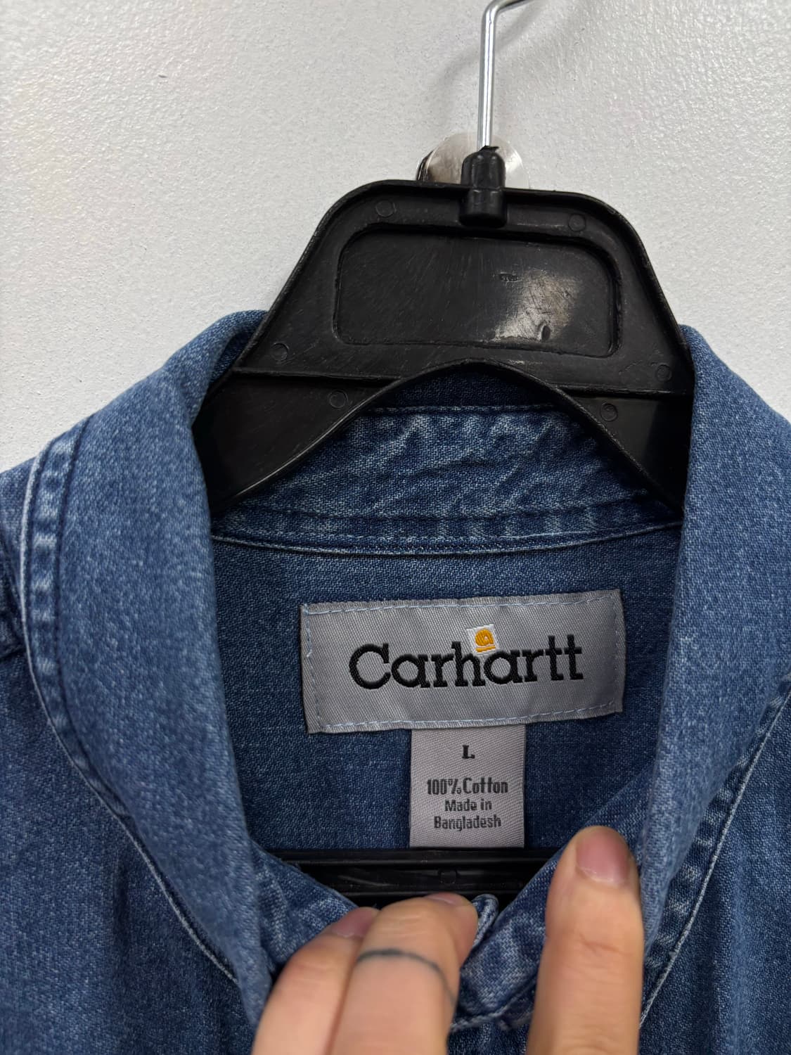 칼하트 데님 워크셔츠 상품이미지4