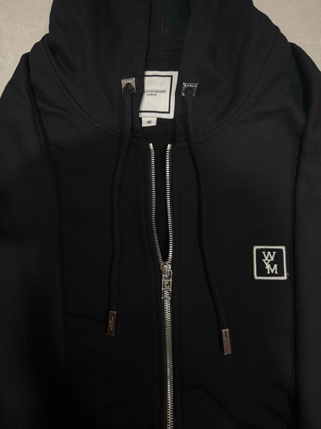 [당일출고,48사이즈] 우영미 백로고 후드집업 상품이미지2