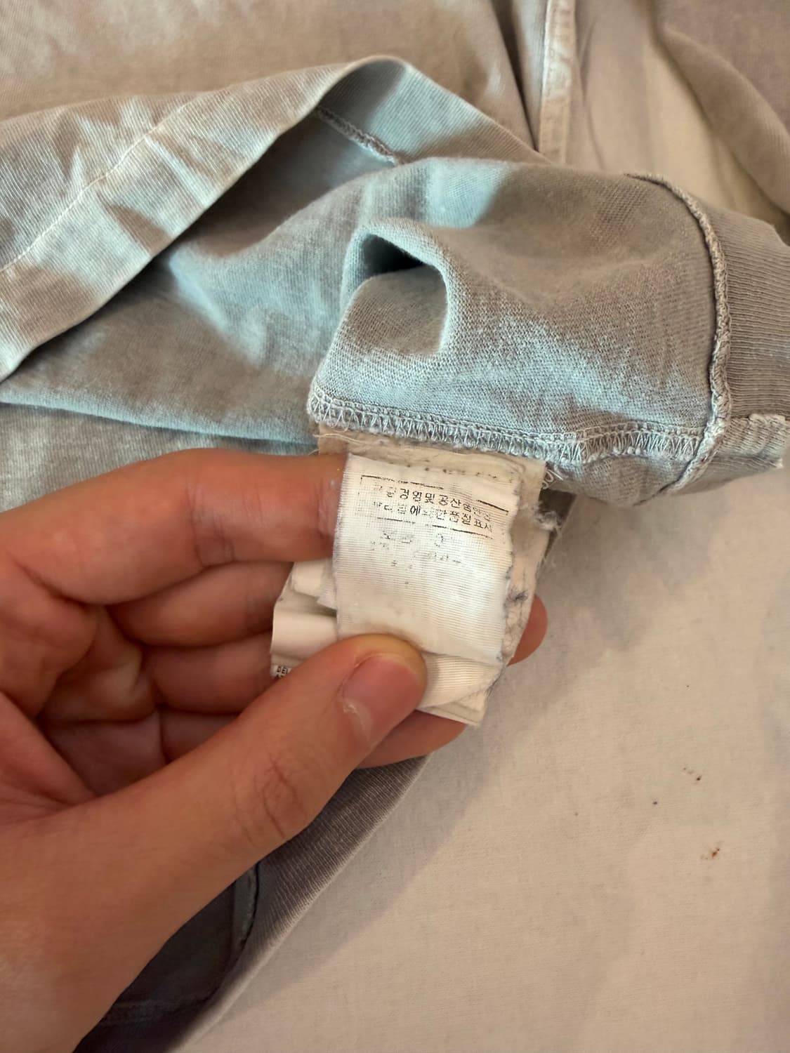 스톤아일랜드 12FW 가먼트 다이드 롱슬리브 그레이 상품이미지7