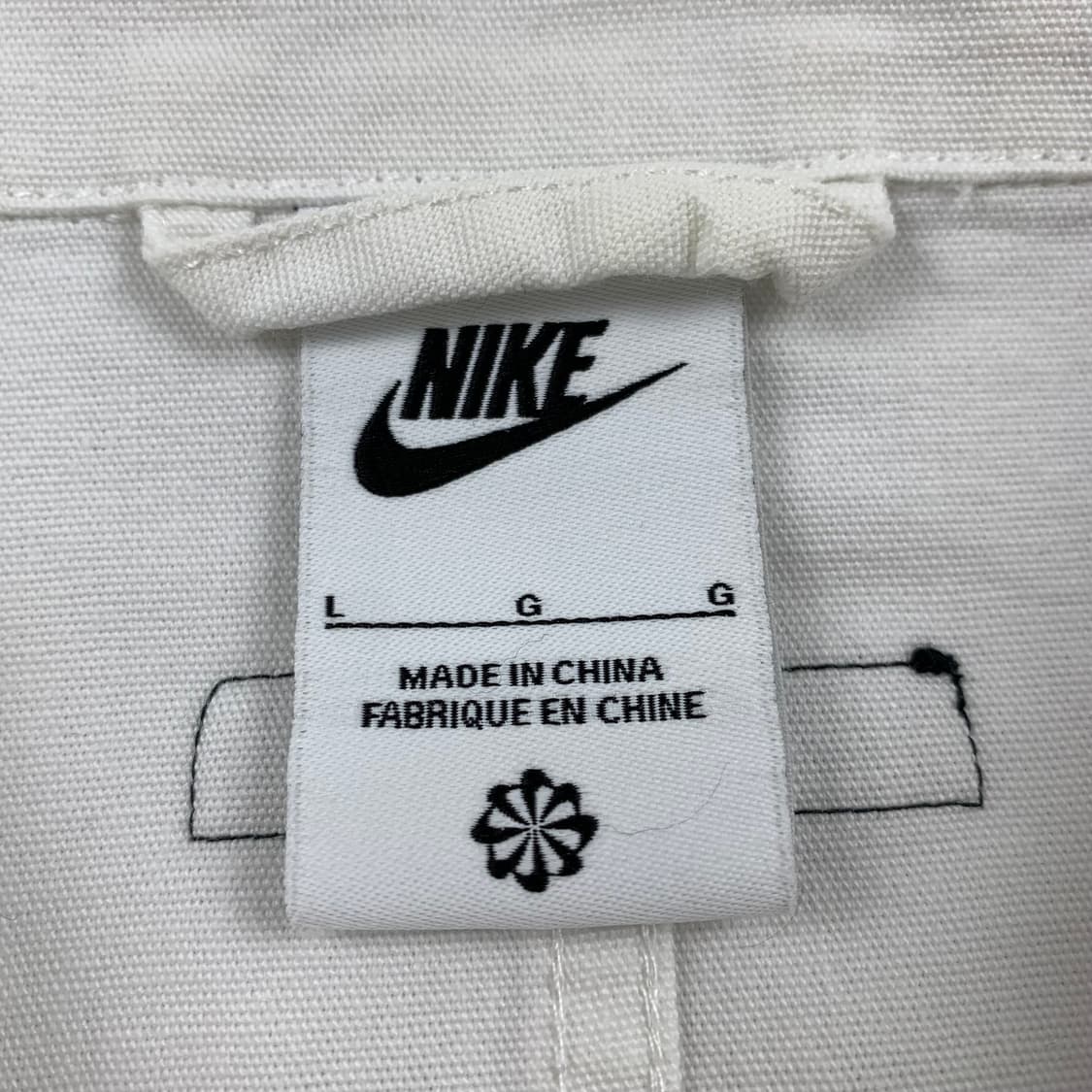 나이키 에어 스우시 코튼 오버 하프셔츠 화이트 상품이미지7