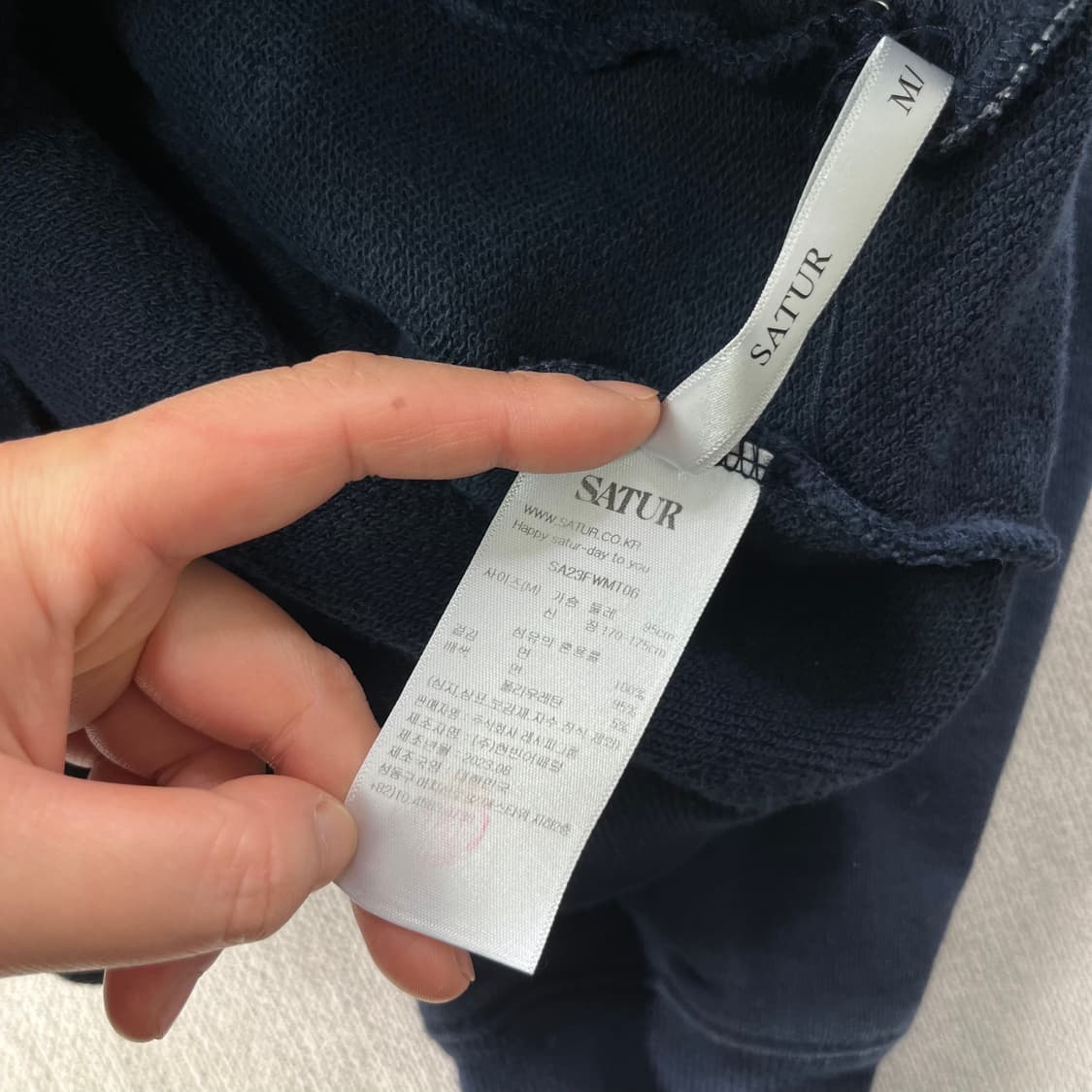 100 세터 아플리케 리벳 후드티 상품이미지4