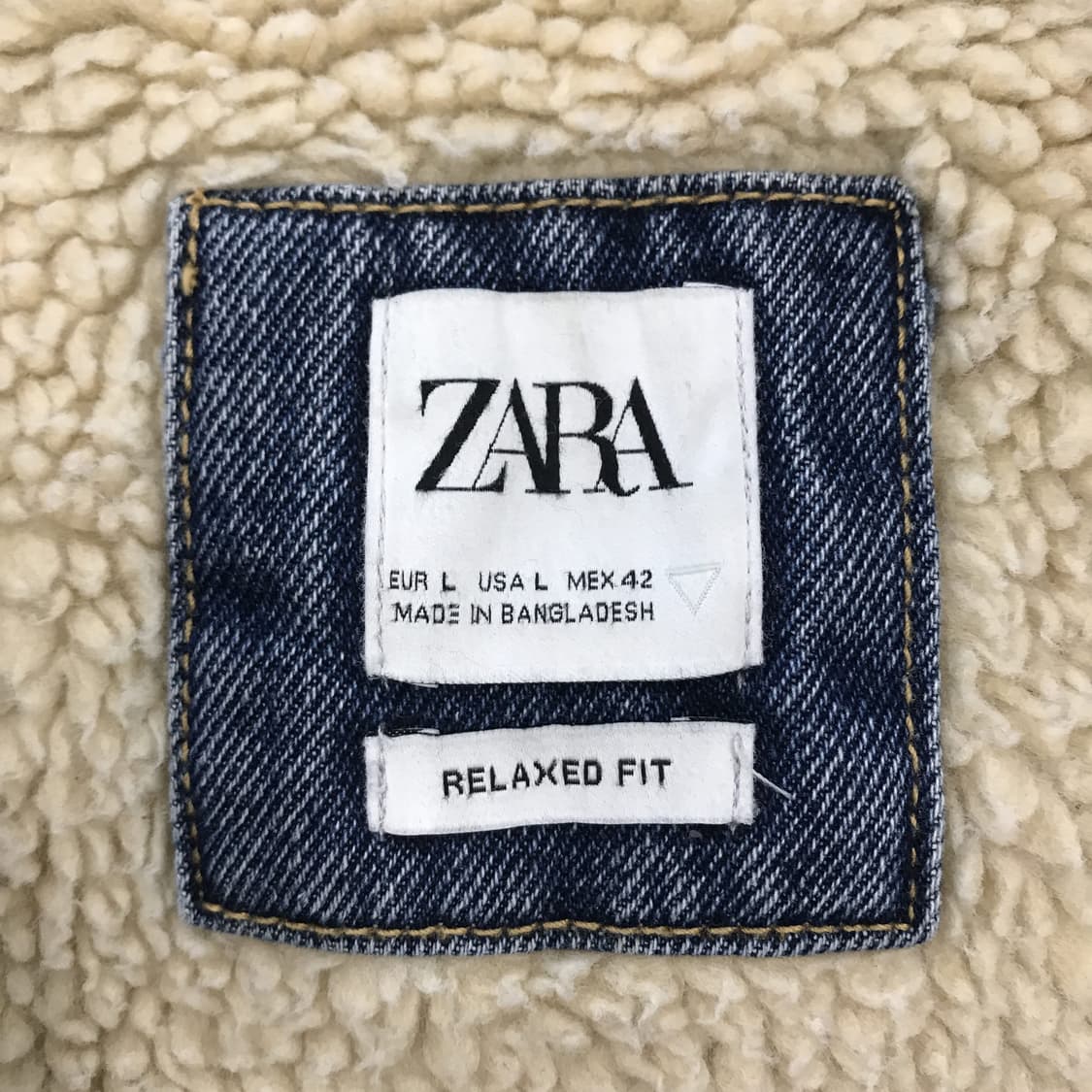 자라 데님 양털 쉐르파 자켓 [L사이즈] 상품이미지5