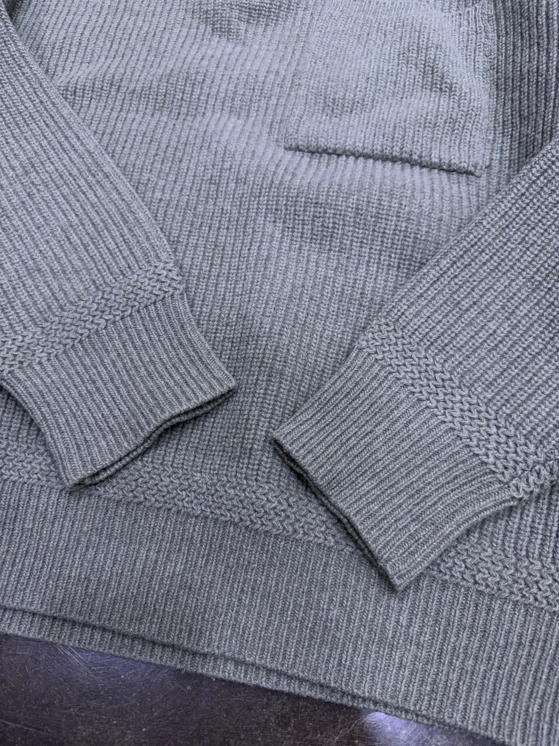 에스피오나지 하프집업 밀러 니트 스웨터 올리브 그린 L 상품이미지8