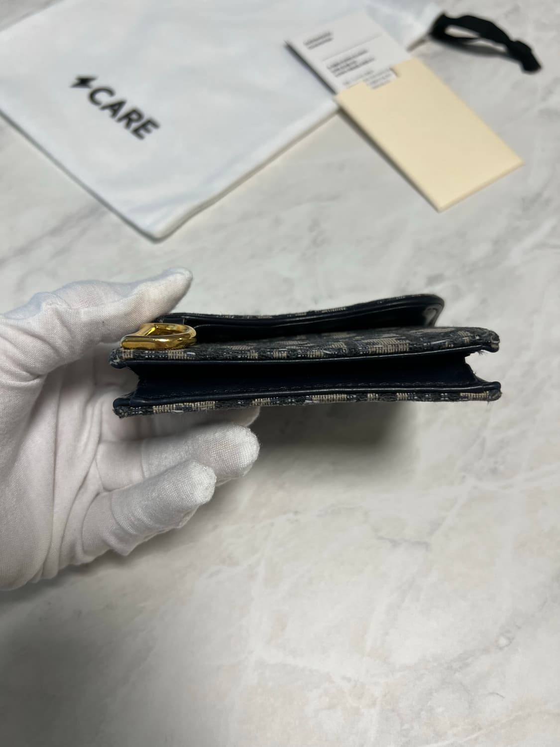 디올 오블리크 새들 카드지갑 상품이미지8