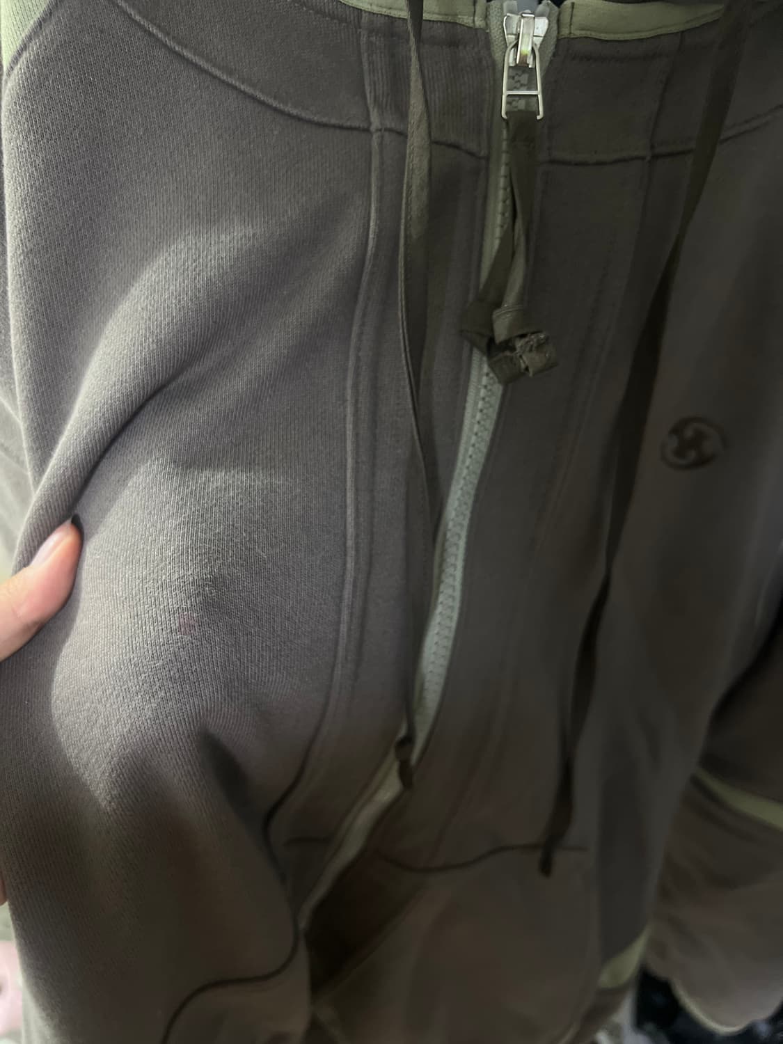 산산기어 오블리크 후디 집업 애쉬 브라운 3 size 상품이미지4
