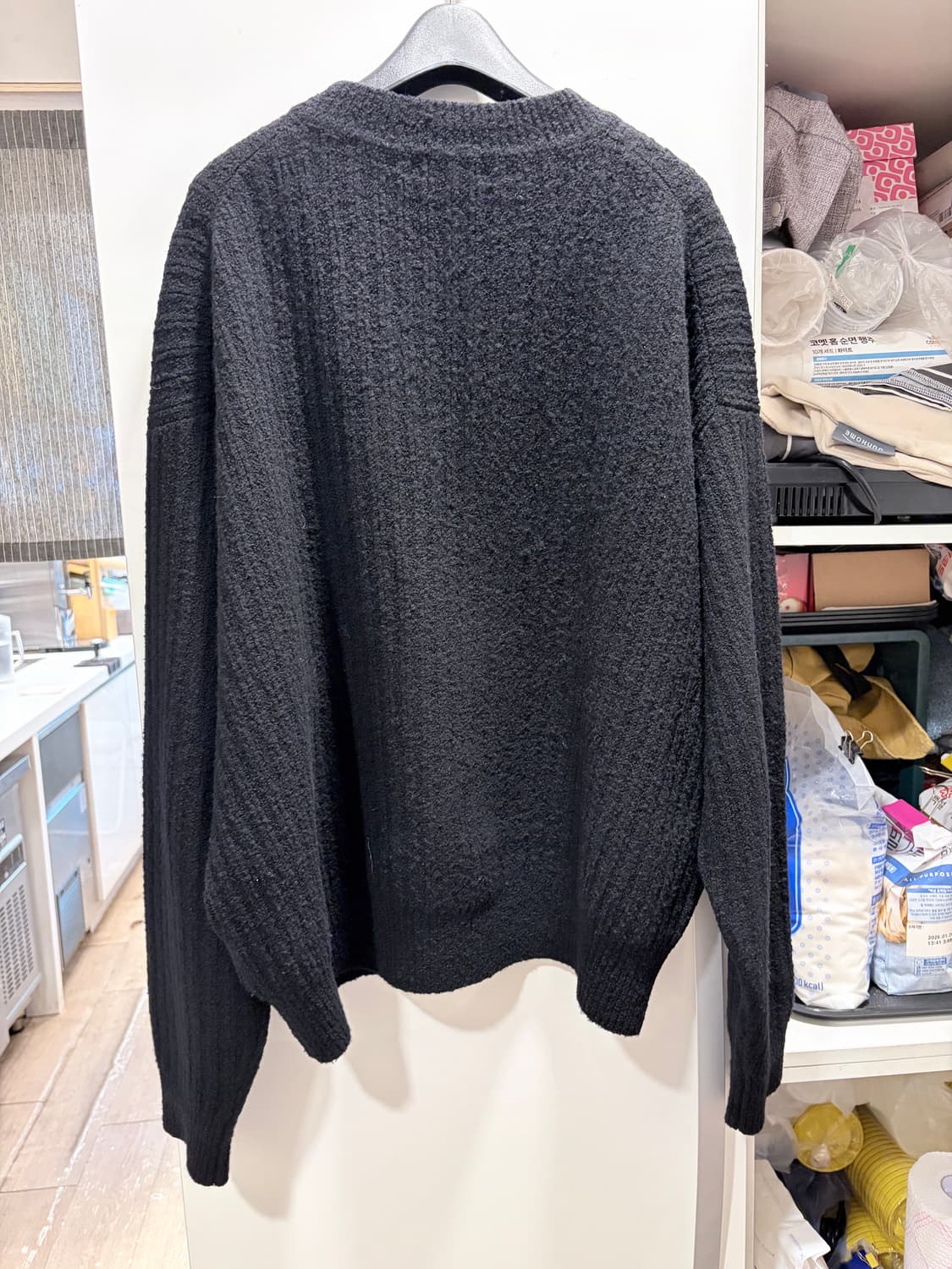 Crepuscule 크루넥 블랙 니트 2사이즈 상품이미지2