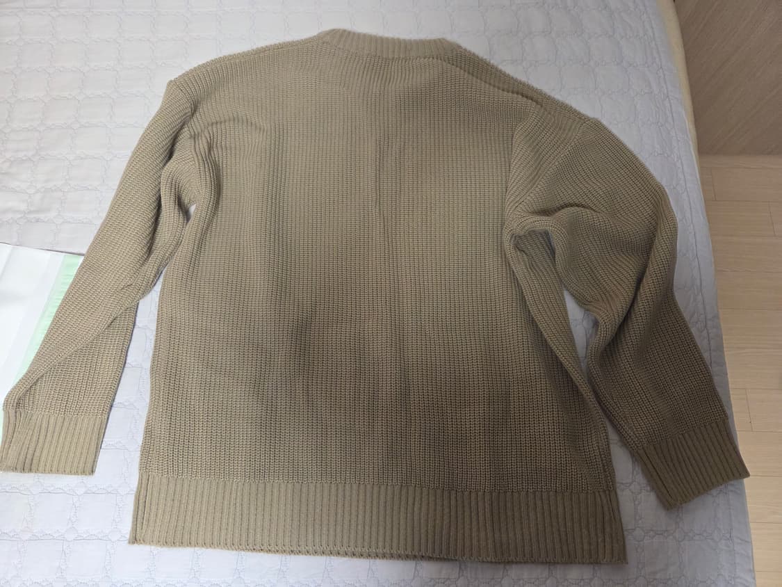 블론드나인 크루넥 리브 니트 스웨터 브라운/모카 m사이즈 2장 일괄 상품이미지4