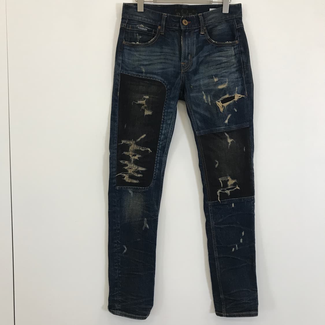 버커루 핸드메이드 패치워크 데님 청바지 [30인치] 상품이미지1