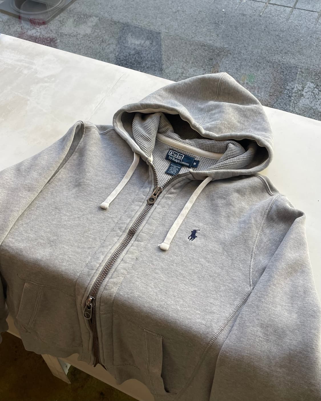 90‘s Polo Thermal hoodie zipup 폴로 써멀 후디 상품이미지5