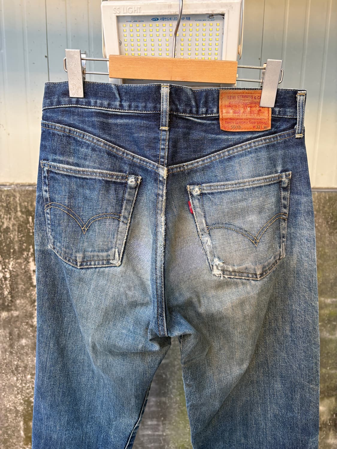 90's 리바이스 빅E 503B 셀비지 데님 팬츠 상품이미지6