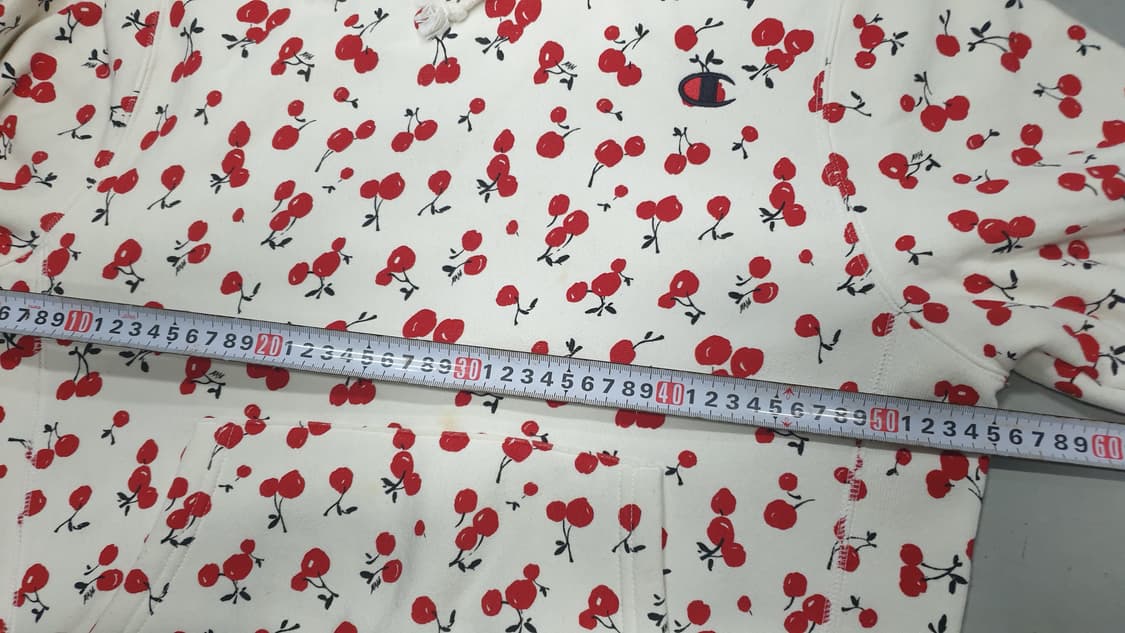 챔피온 체리 패턴 후드티 S 상품이미지8