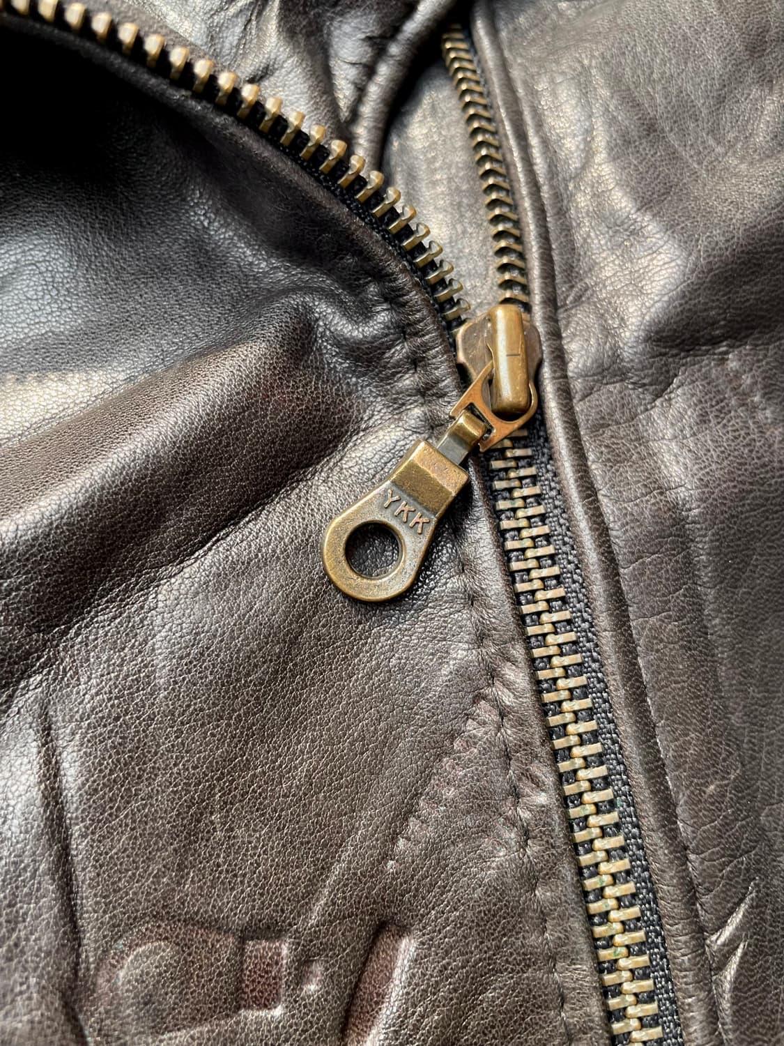 빈티지 램스킨 벨티드 더블라이더 자켓 상품이미지6