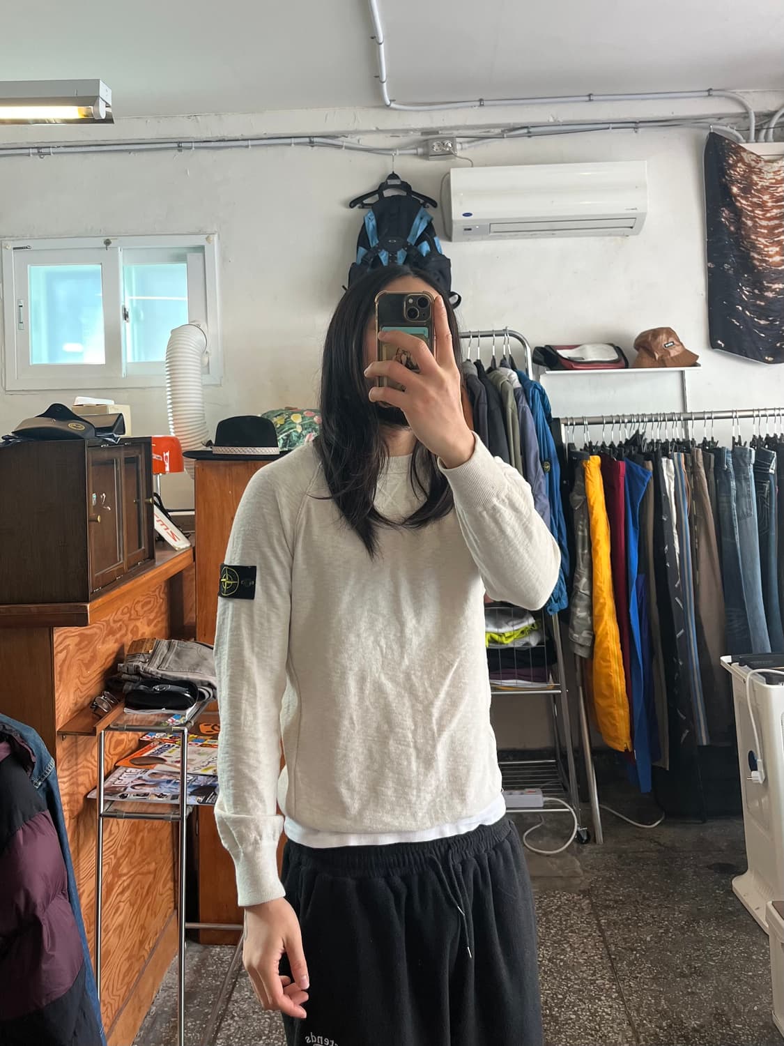 스톤아일랜드 아이보리 니트 상품이미지3