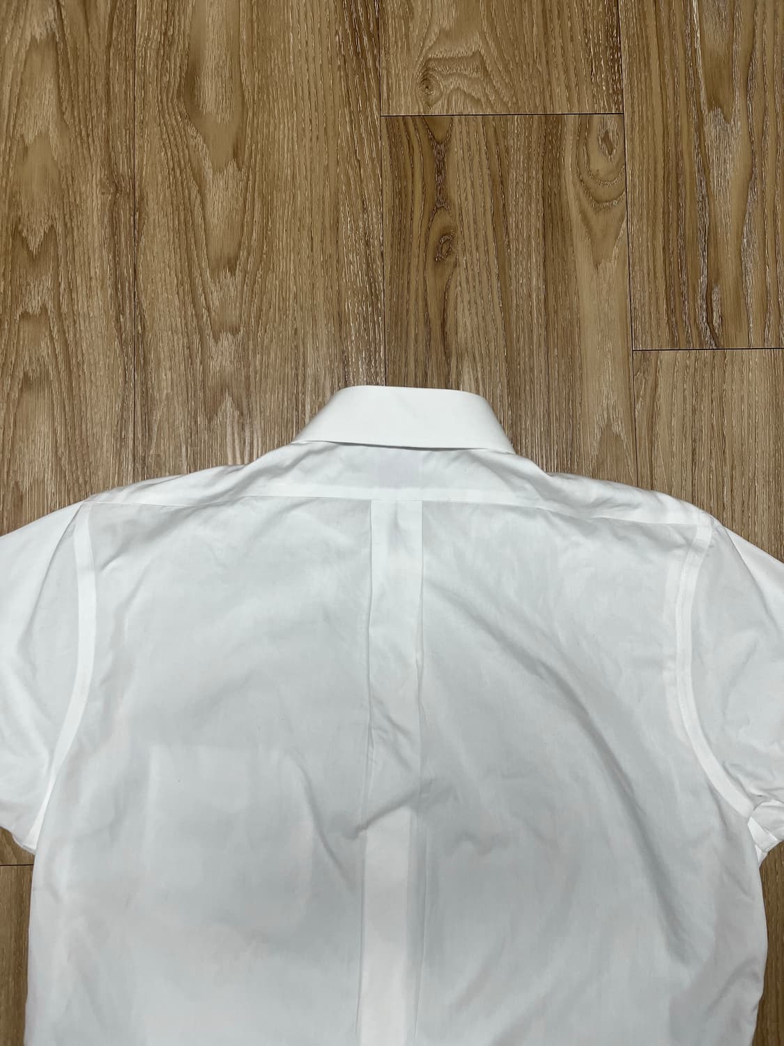 브룩스브라더스 화이트 반팔 드레스 셔츠 100 상품이미지5