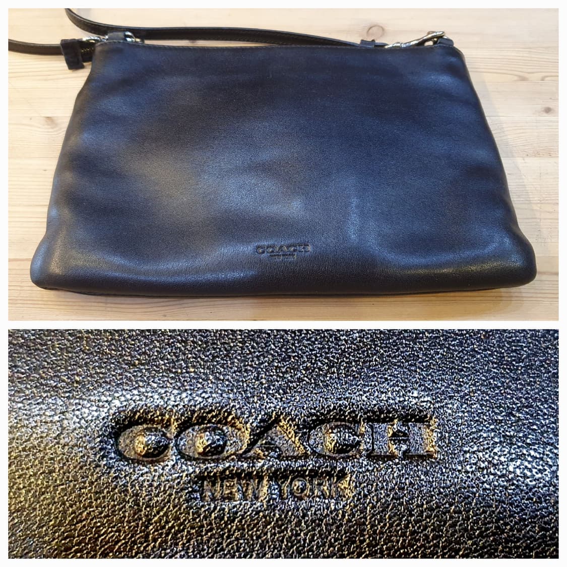 코치 클래식 레더 크로스백 상품이미지3