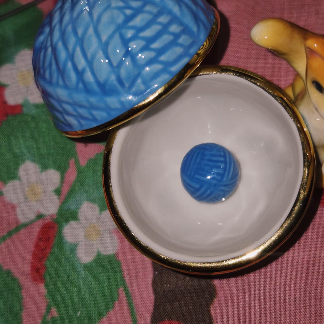 90s 영국 털실 고양이 피겨린 트링켓 상품이미지8