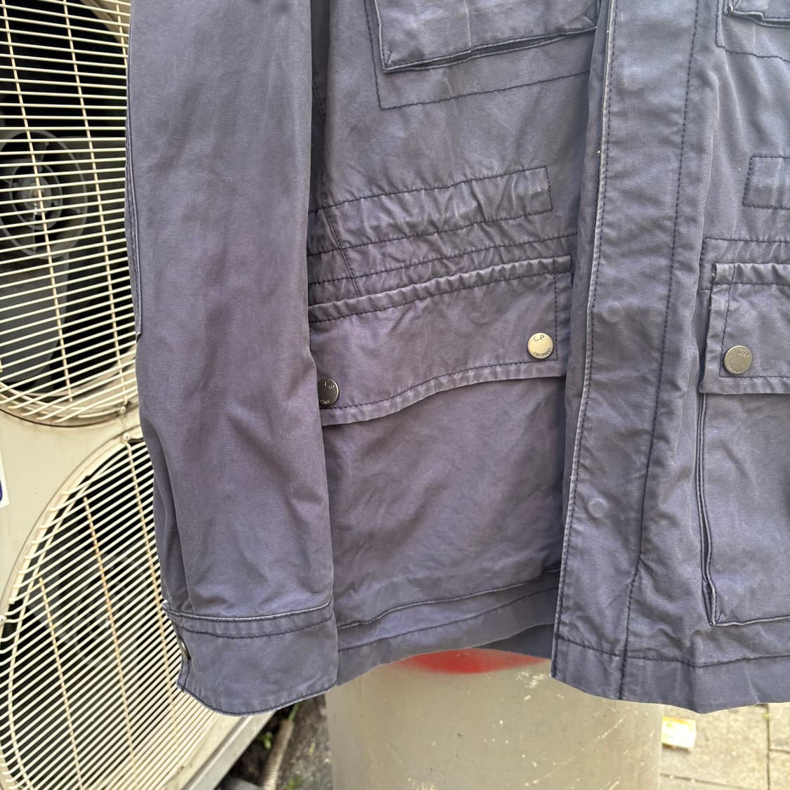 씨피컴퍼니 네이비 페이딩 고글 사파리 후디 자켓 상품이미지4