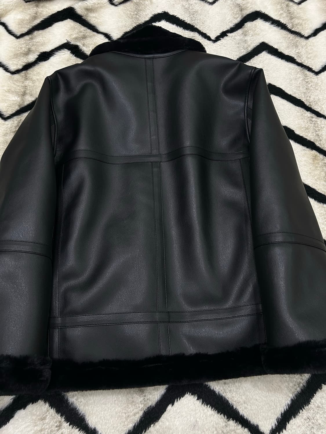 [2XL]도프제이슨 무스탕/블랙/약유광 상품이미지4