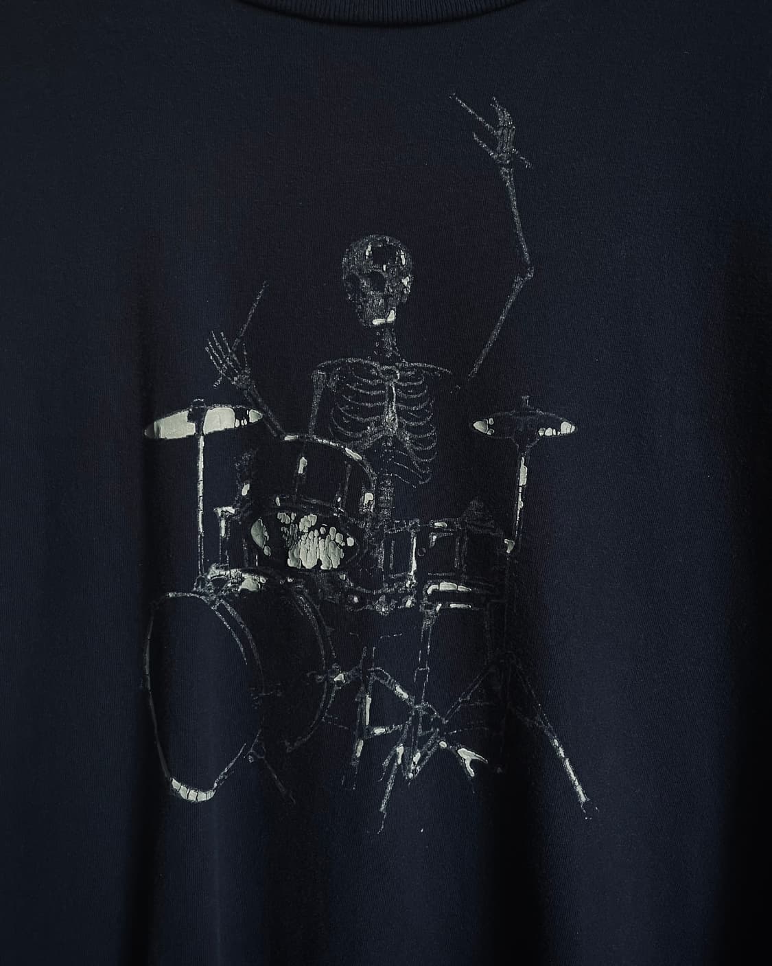 -00s Skeleton Drum Printed 1/2 T-Shirt 상품이미지4