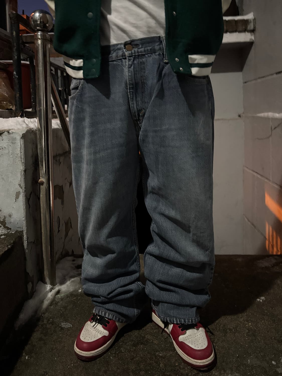 리바이스 569 워싱 데님와이드팬츠 상품이미지3