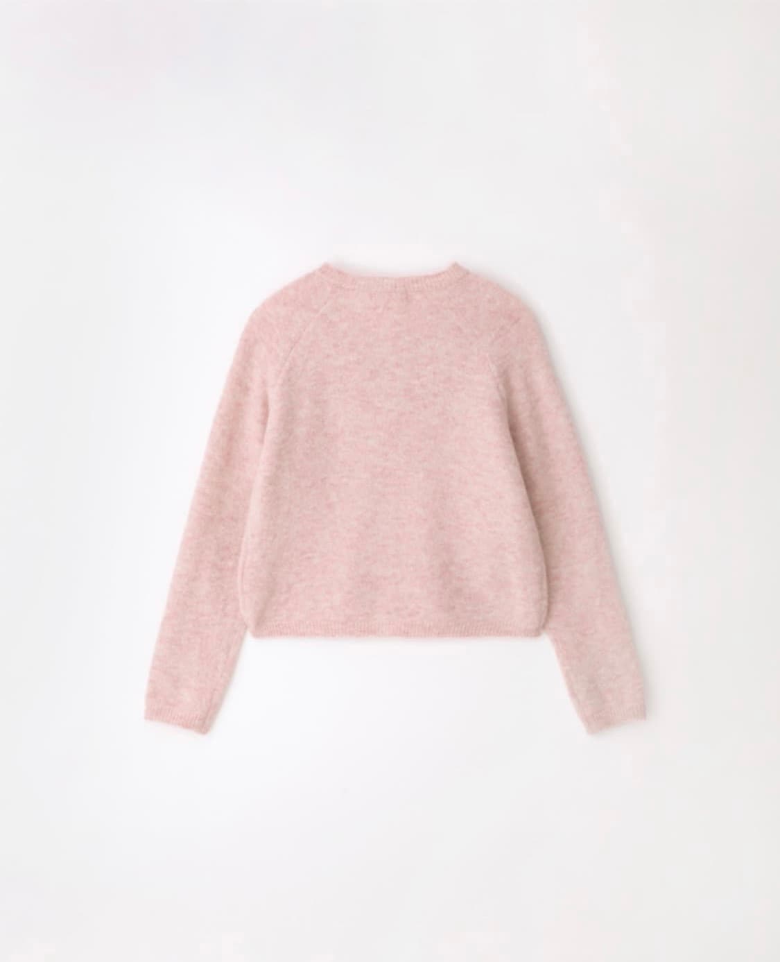 [위드아웃썸머] essential logo cardigan_pink 상품이미지4