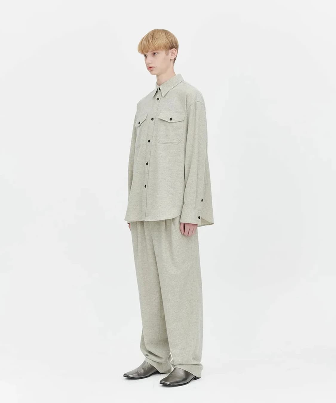 애프터프레이 에센셜 울 밀리터리 셔츠 PN6850 상품이미지2