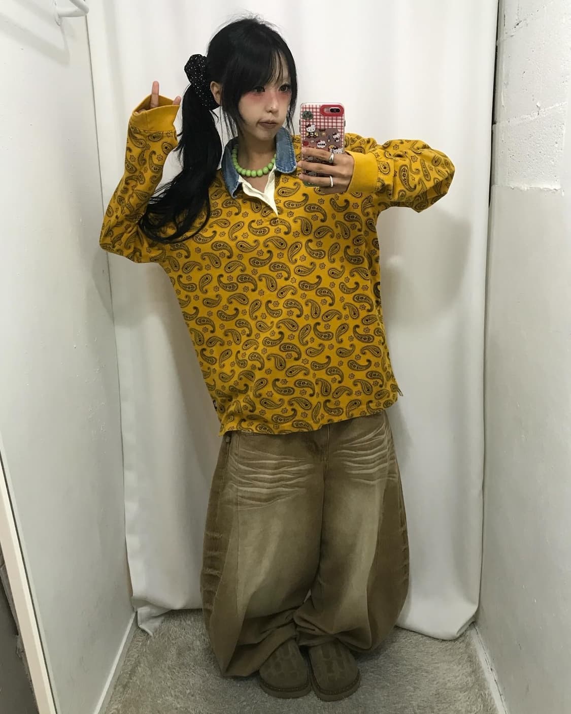Stussy Paisley Pattern Rugby T-shirt   상품이미지3