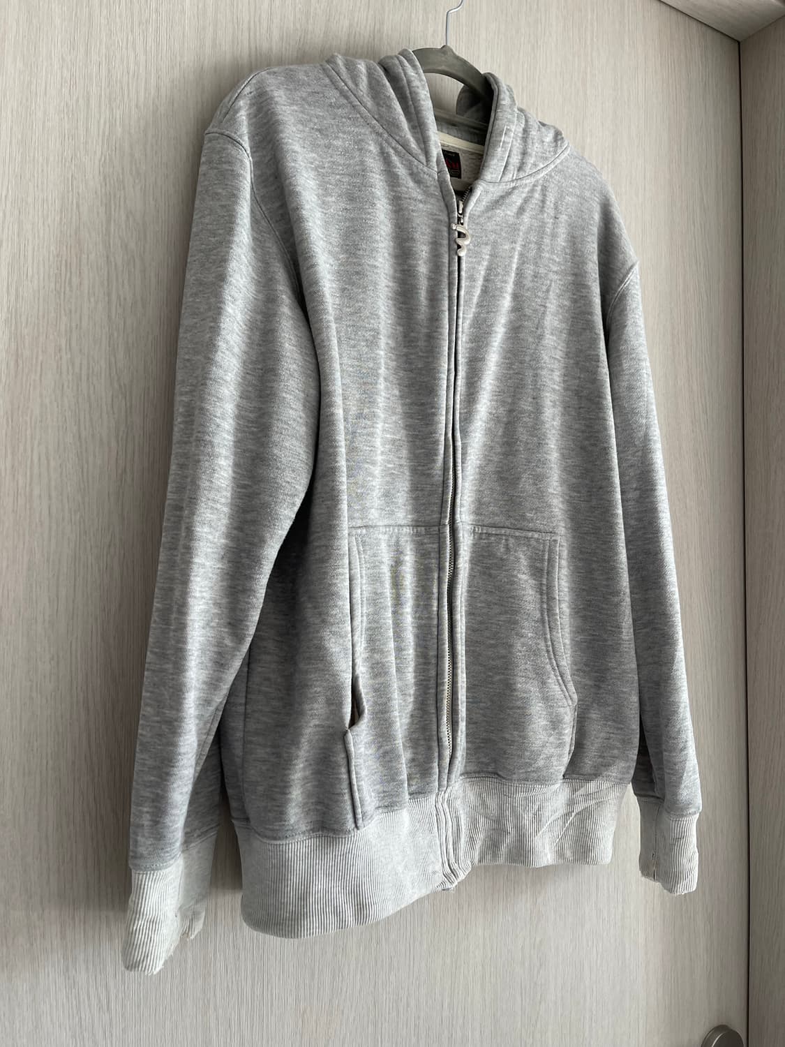 빈티지 에비수 회색 후드집업  상품이미지2