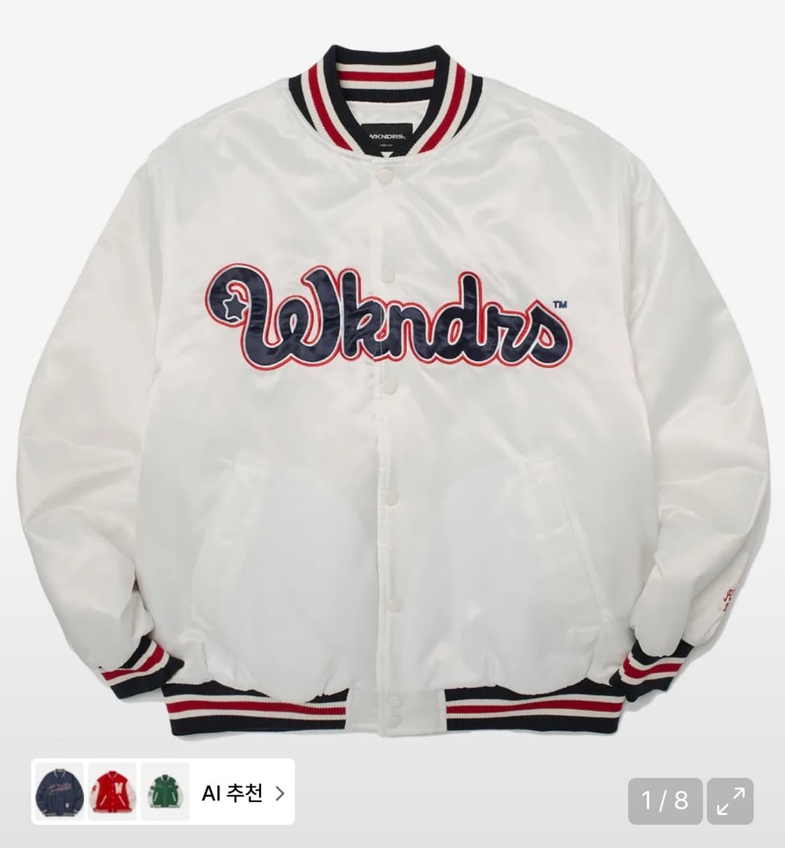 CLASSIC BASEBALL JK (WHITE) 상품이미지1