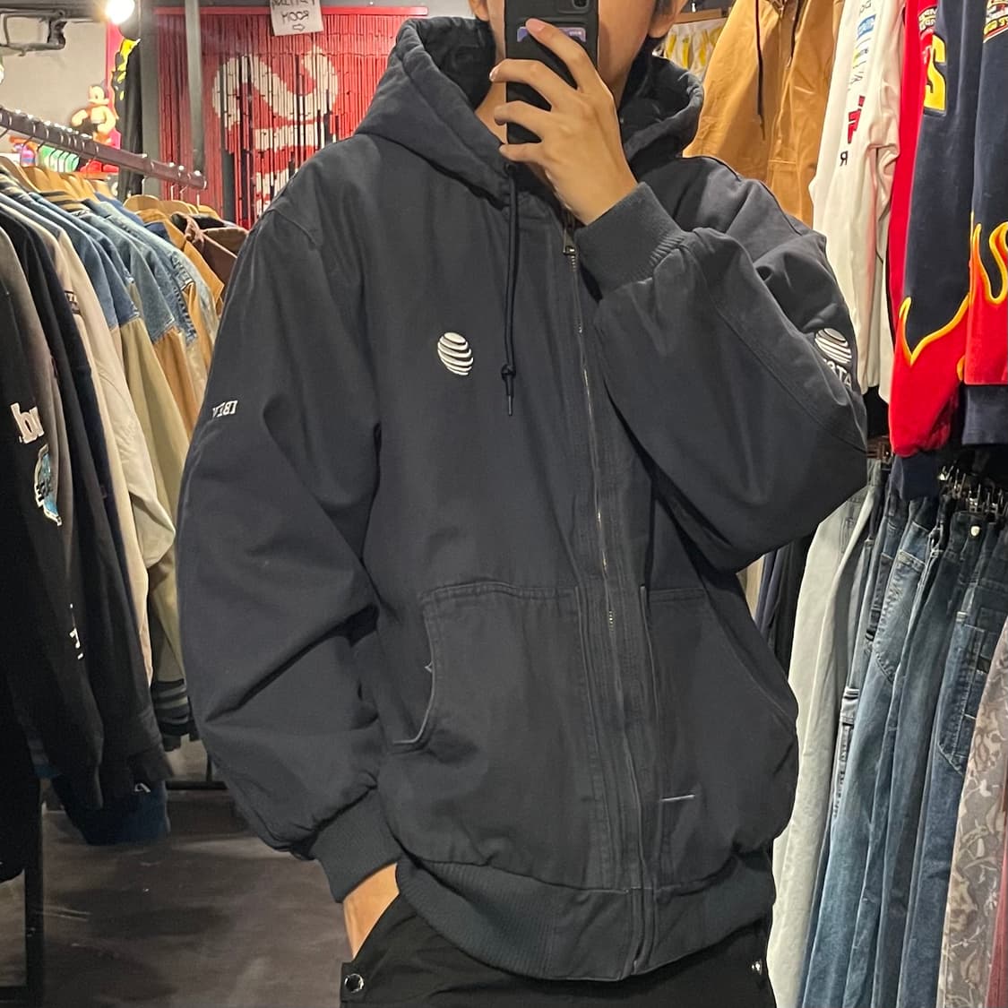 [IM] VTG 네이비후드 워크자켓 상품이미지4