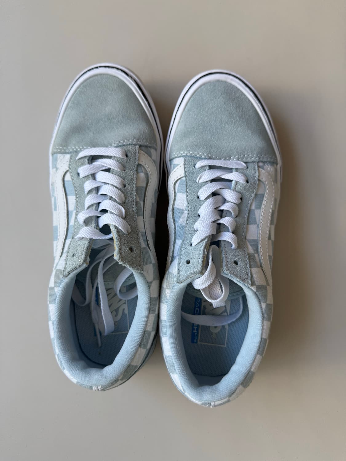 [2회착용.235] VANS 올드스쿨 체크 반스 스니커즈 캔버스 운동화 상품이미지3