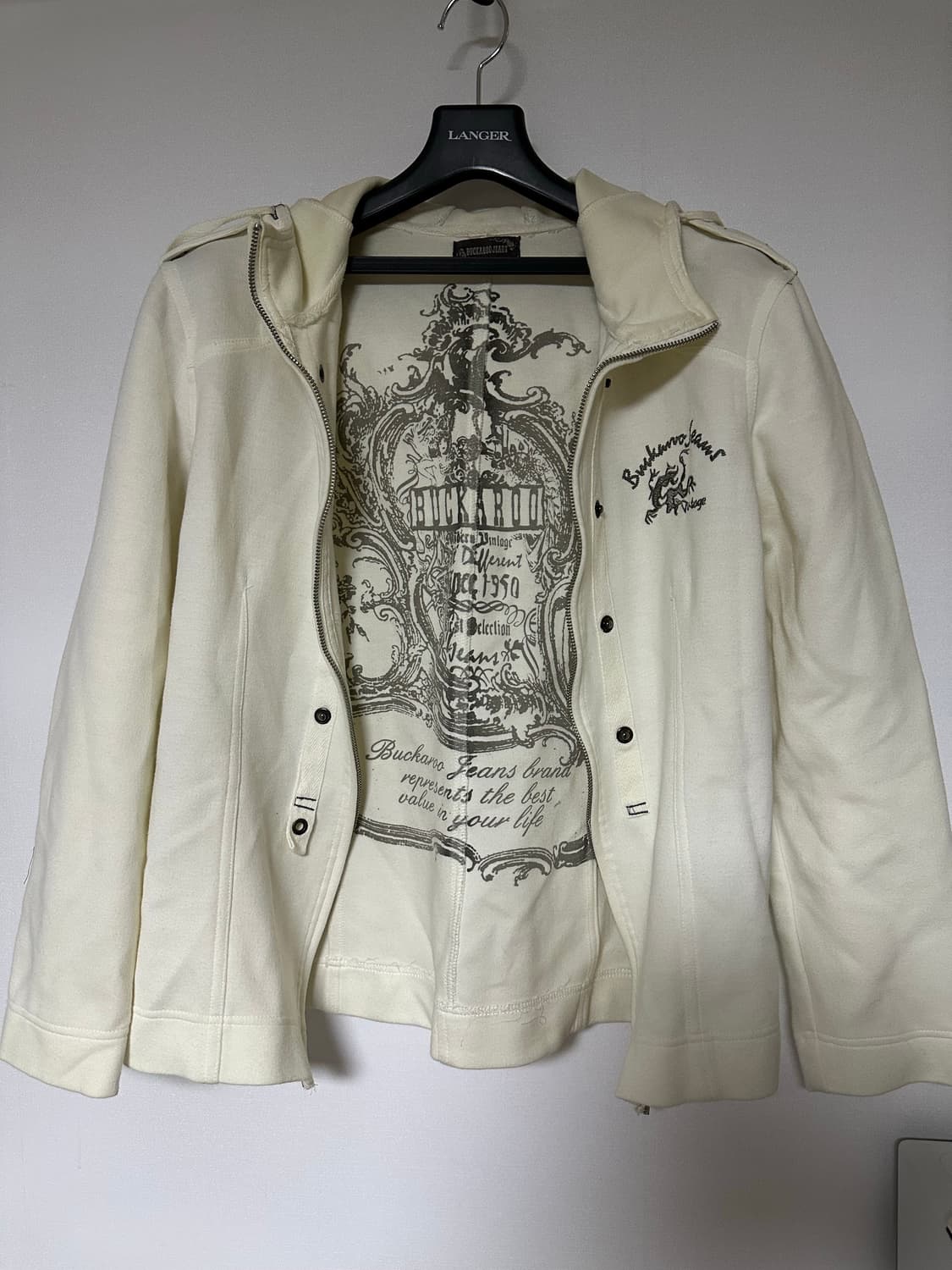 버커루 아이보리 자켓 상품이미지1