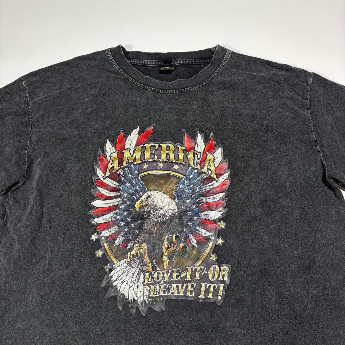 빈티지 워싱 아메리카 이글 그래픽 반팔티 상품이미지2