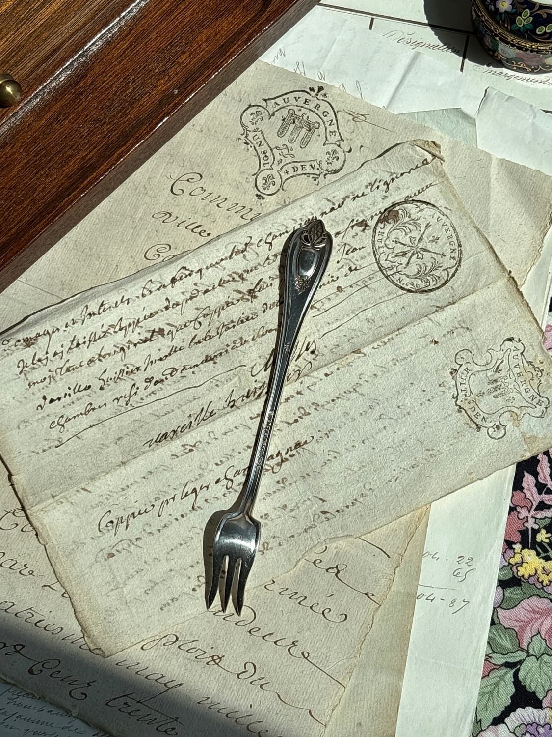 1847 Rogers Bros. Old Colony실버플레이트 씨푸드포크 상품이미지4