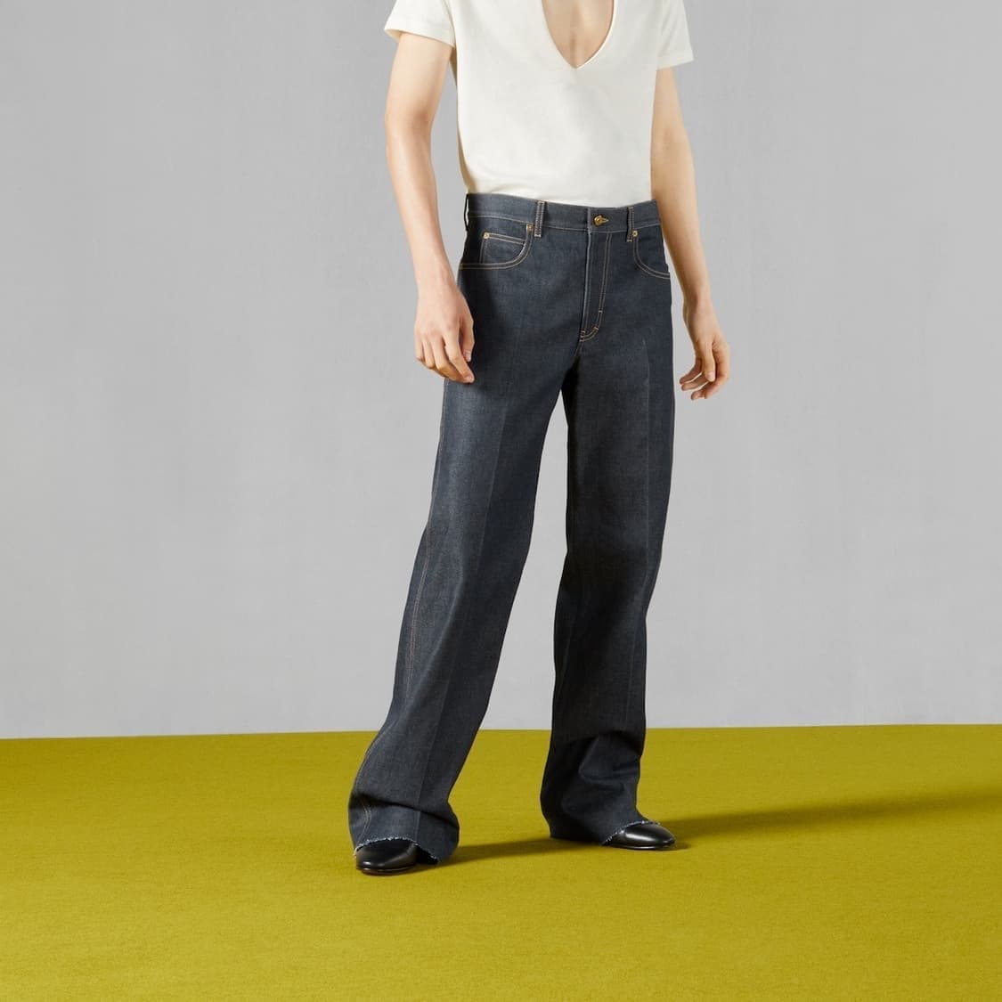 23FW 구찌 백 로고패치 데님 상품이미지2