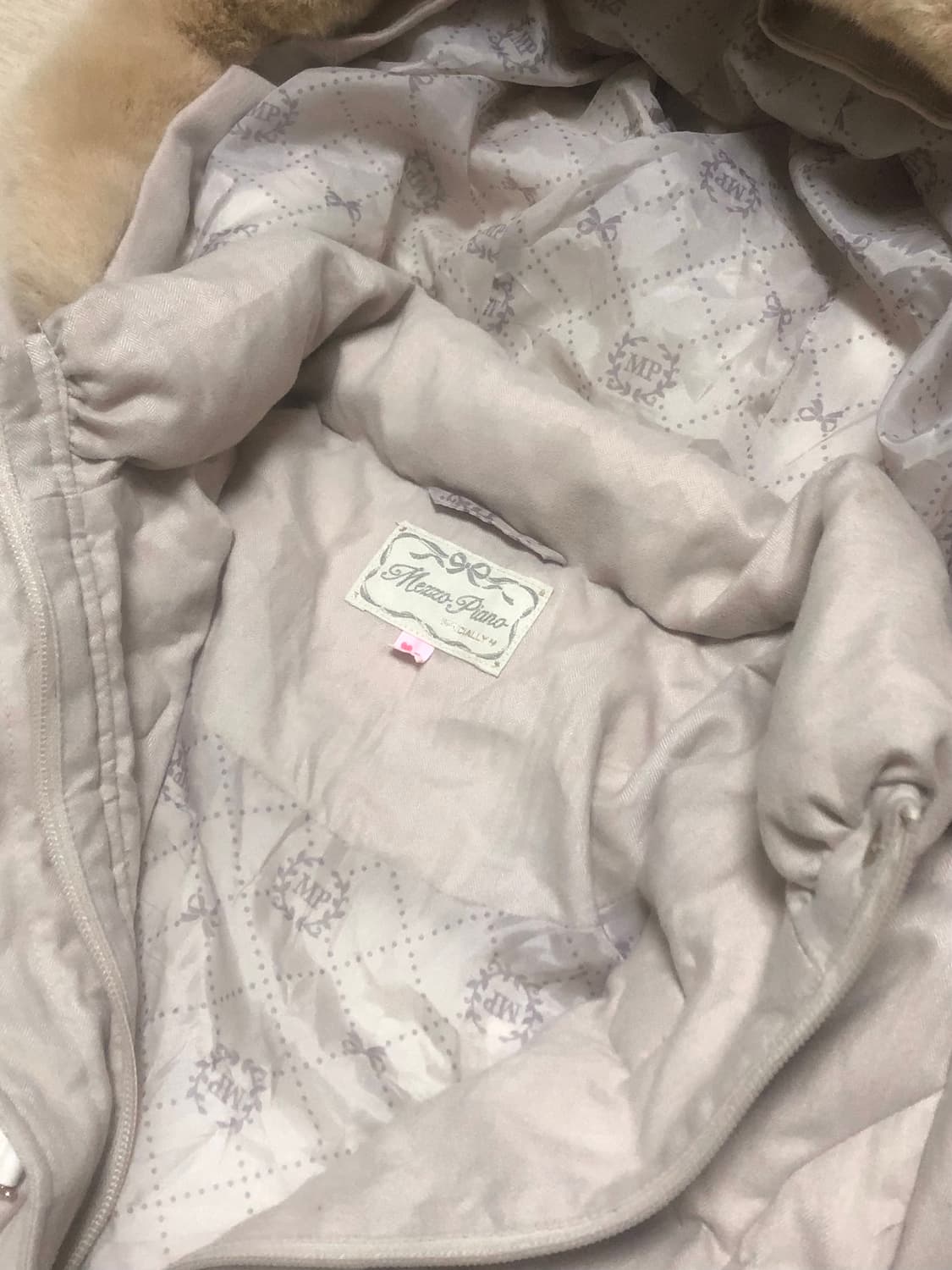 메조피아노 딸기우유 패딩 코트 라떼갸루 히메갸루 짜잔씨 일본빈티지 상품이미지3