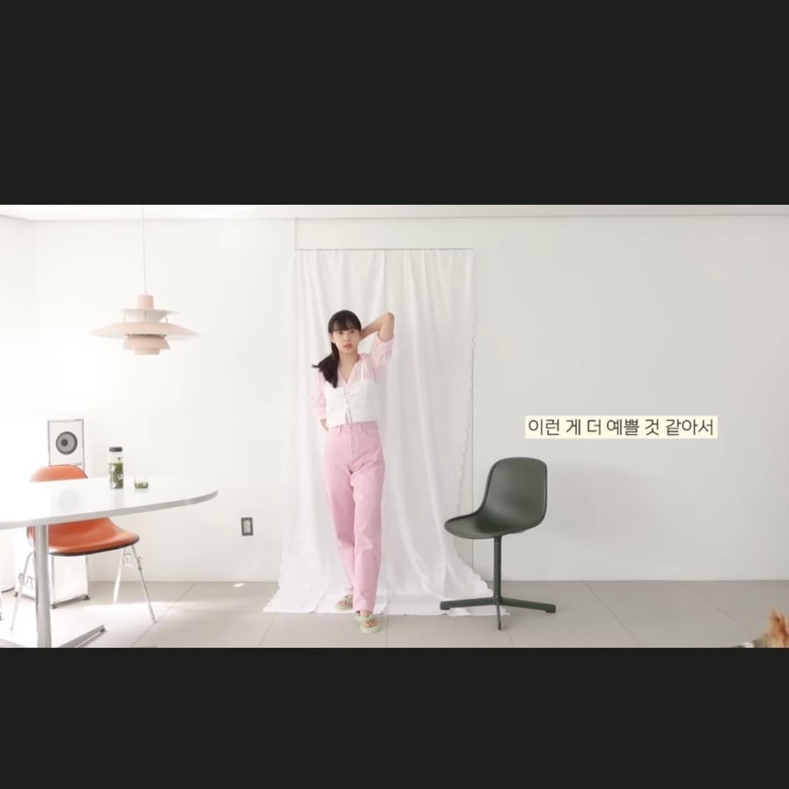 자라 핑크 버튼 와이드 청바지 상품이미지4