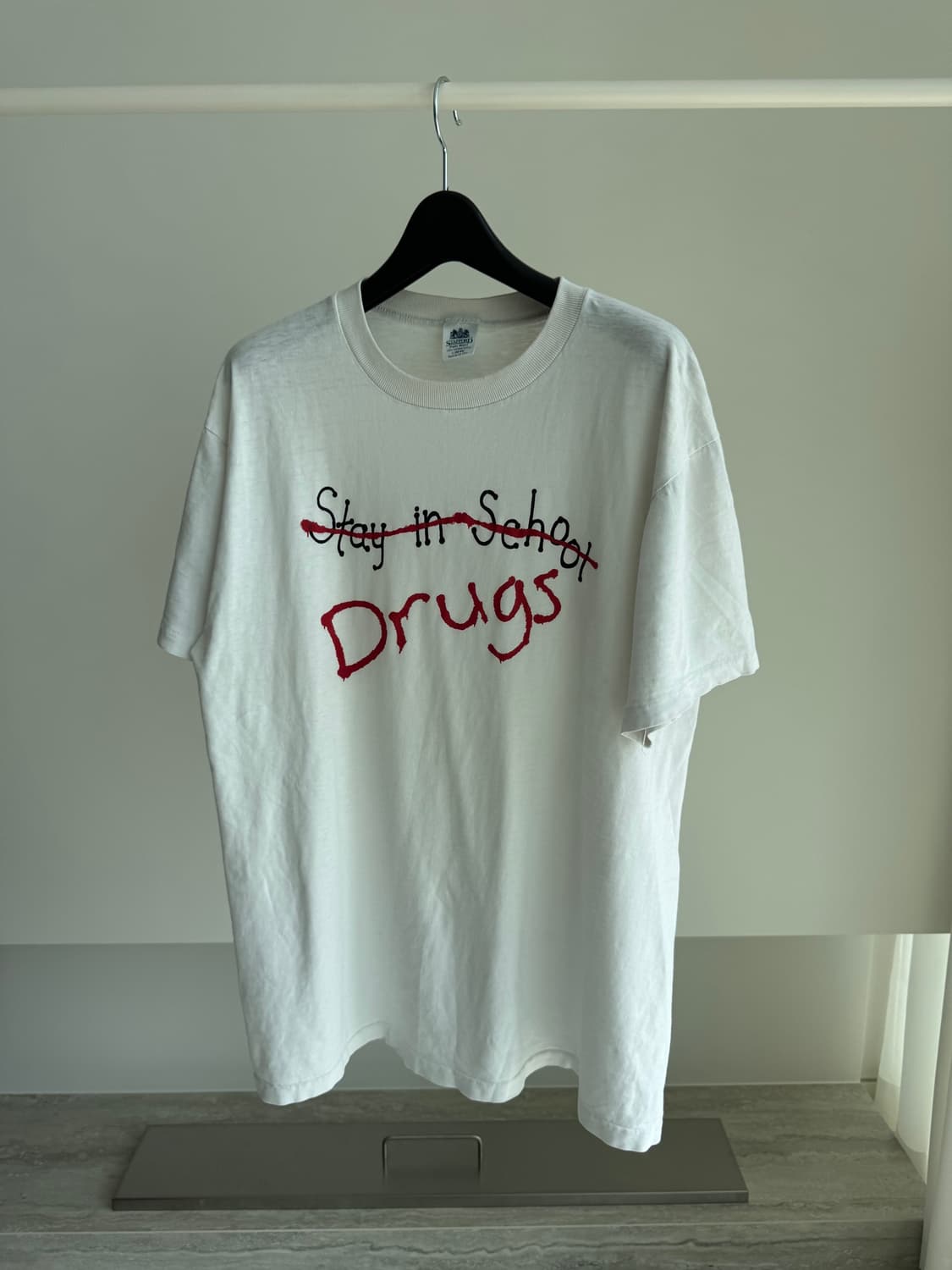 90s 빈티지 Stay in school Drugs 티셔츠 상품이미지1