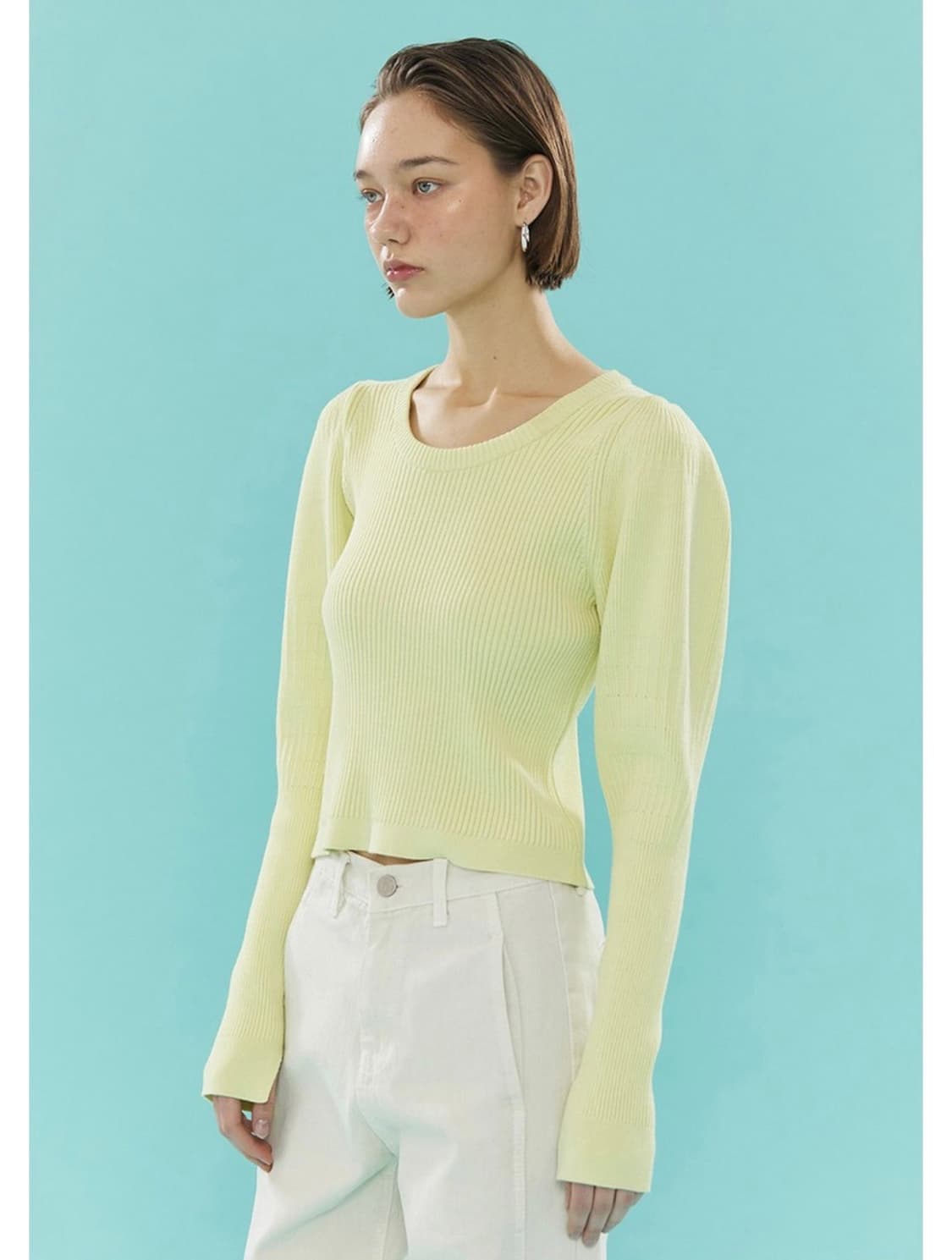 ahwe 아위 볼륨슬리브 니트 상품이미지1